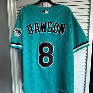 Andre Dawson Mitchell & Ness Marlins Jersey